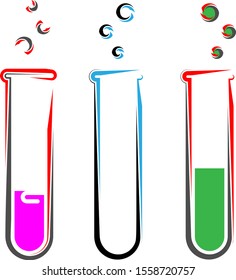Laboratory Test Tube Vector Illustration