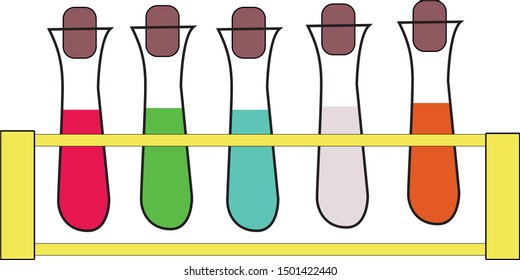 Laboratory test tubes, chemistry set