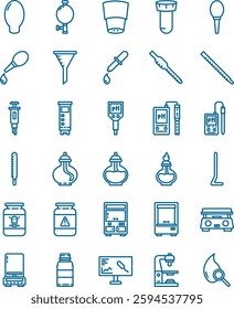 Laboratory Tools and Equipment in Color Style