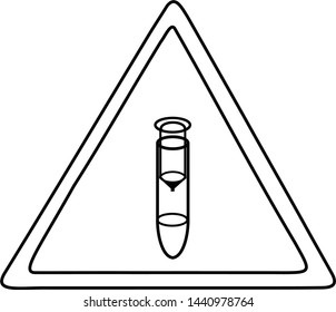 Laboratory tube column insert DNA RNA purification sign 2