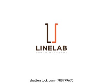 laboratory tube concept logo, icon, symbol, design template