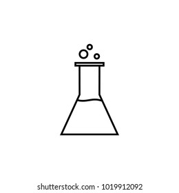 laboratory tube icon. Element for mobile concept and web apps. Thin line  icon for website design and development, app development. Premium icon on white background on white background