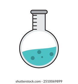 ilustração de vetor de ícone de tubo de laboratório