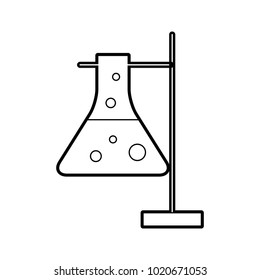 laboratory tube test with Burner base