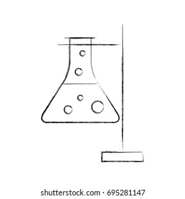 laboratory tube test with Burner base