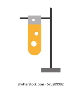 laboratory tube test with Burner base