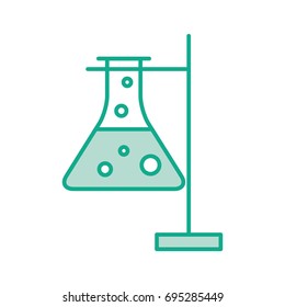 laboratory tube test with Burner base