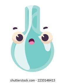 laboratory tube test kawaii character