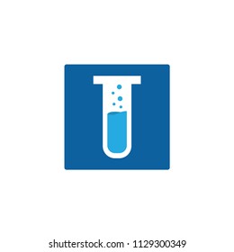 laboratory tube vector for logo, icon, symbol