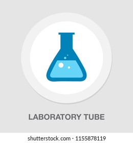 laboratory tubes icon - chemistry and science symbol - medical equipment - scientific education