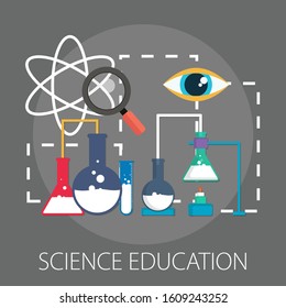 Laboratory Tubes Icon - Chemistry And Science Symbol - Medical Equipment - Scientific Education