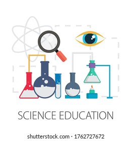 Laboratory Tubes Icon - Chemistry And Science Symbol - Medical Equipment - Scientific Education