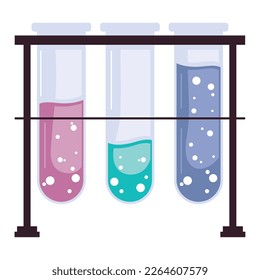 laboratory tubes test in beaker