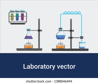 Laboratory vector concept design new technology.