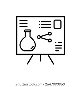 Laboratory vector icon. lab illustration sign. tests symbol. Chemistry web icon.