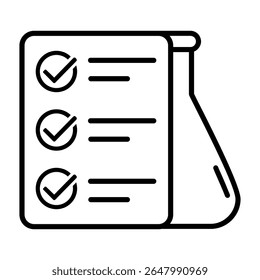 Laboratory vector icon. lab illustration sign. tests symbol. Chemistry web icon.