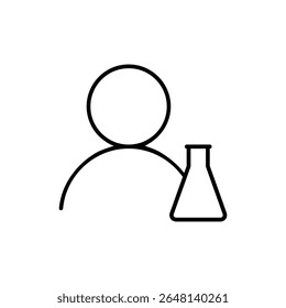 Laboratory vector icon. lab illustration sign. tests symbol. Chemistry web icon.