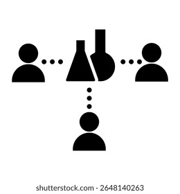 Laboratory vector icon. lab illustration sign. tests symbol. Chemistry web icon.