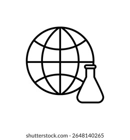 Laboratory vector icon. lab illustration sign. tests symbol. Chemistry web icon.