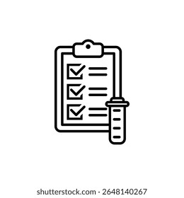Laboratory vector icon. lab illustration sign. tests symbol. Chemistry web icon.