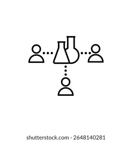 Laboratory vector icon. lab illustration sign. tests symbol. Chemistry web icon.