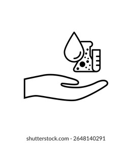 Laboratory vector icon. lab illustration sign. tests symbol. Chemistry web icon.