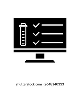 Laboratory vector icon. lab illustration sign. tests symbol. Chemistry web icon.