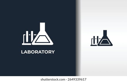 Ilustración De Símbolo Aislado De Vector, Icono O Logotipo De Laboratorio
