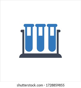 Icono de vector de laboratorio sobre fondo blanco
