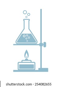 Laboratory vector icon on white background