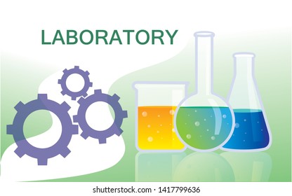 laboratory vector illustration concept, scientis vector template, can be use for presentation, web, banner ui ux, landing page - Vector