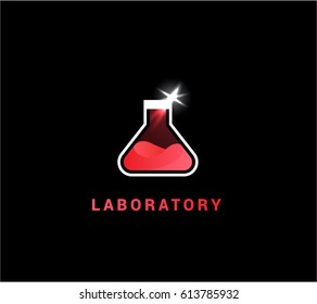 Laboratory vector logotype. 