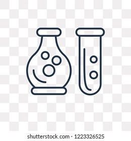 Laboratory vector outline icon isolated on transparent background, high quality linear Laboratory transparency concept can be used web and mobile