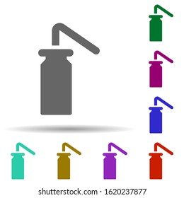 Laboratory, wash bottle in multi color style icon. Simple glyph, flat vector of laboratory icons for ui and ux, website or mobile application