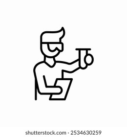 laboratory worker icon sign vector