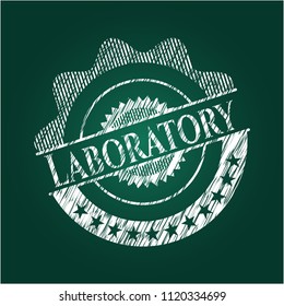 Laboratory written on a chalkboard