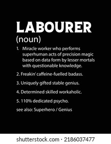 Laborer Definition t-shirt design labor day