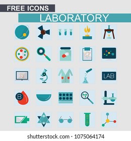 Labortory icons set 