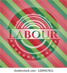 Labour  christmas badge.