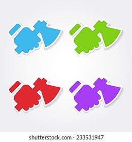 Labour Colorful Vector Icon Design