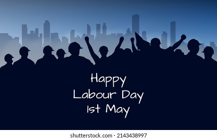 Labour Day Background Design. Banner, Poster, Greeting Card, Web Background. Vector Illustration.