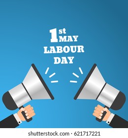 Labour Day  blue banner vector eps 10