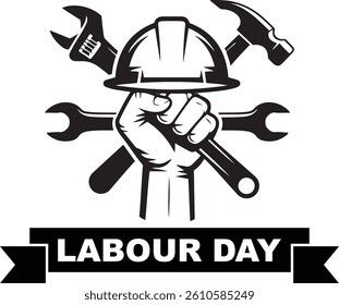 Labour Day Celebration with Multiple Tools in Hand
