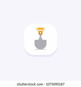 Labour day color icon with light background vector 