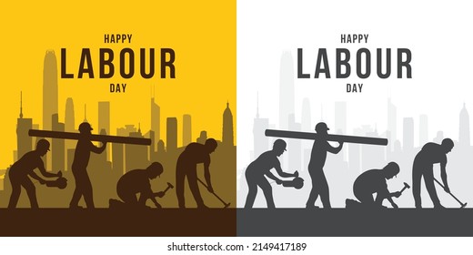 Labour Day concept on isolated background. 1st May celebrate on Labour Day is an annual holiday.