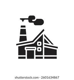 Labour Day Factory Filled Icon Vector Illustration