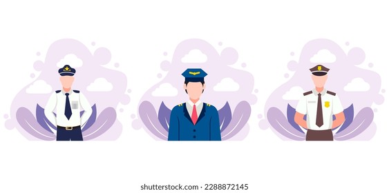 Labour Day Flat Bundle Design Illustration