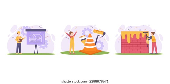 Labour Day Flat Bundle Illustration