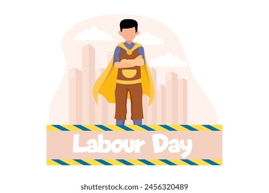 Labour Day Flat Design Illustration