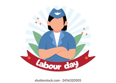 Labour Day Flat Design Illustration